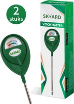 SKYARD® 2 Stuks Groen Vochtmeter voor Planten - Vochtigheidsmeter - Binnen en Buiten - Hygrometer Voor Kamerplanten - Vochtmeter Grond - Watermeter - Tuinartikelen