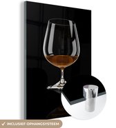 MuchoWow® Glasschilderij 90x120 cm - Schilderij acrylglas - Glas cognac - Foto op glas - Schilderijen