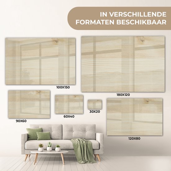 MuchoWow® Peinture sur verre 150x100 cm - Peinture sur verre acrylique - Une structure en bois clair - Photo sur verre - Peintures