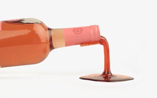 Verfijning Haas Tweet Tricky wijnfles standaard Fall in wine - Uitvoering - Rose | bol.com