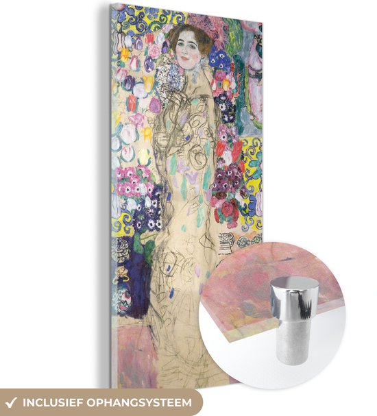 Peinture sur verre - Portrait de Ria Munk III - Gustav Klimt - 60x120 cm - Peintures sur plexiglas