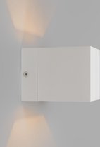 QAZQA transfer - Moderne Wandlamp Up Down voor binnen - 1 lichts - D 105 mm - Wit - Industrieel -  Woonkamer | Slaapkamer | Keuken