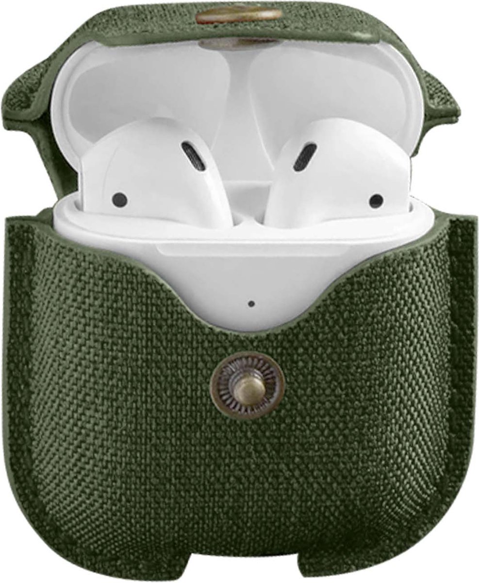 Twelve south, Airpods hoesje voor Apple Airpods Keperbinding met draaiklem, Groen