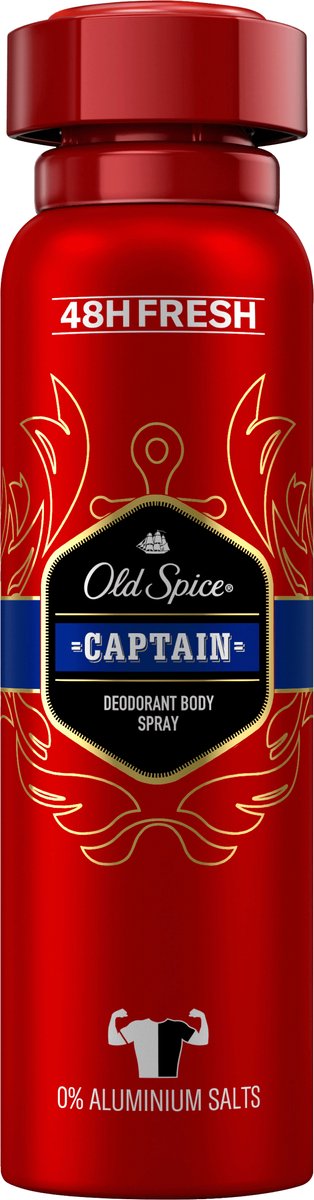 Goedkoopste Old Spice Deospray Captain, 150 ml