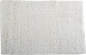 MSV Badkamerkleedje/badmat tapijtje - voor op de vloer - ivoor wit - 45 x 70 cm - polyester/katoen