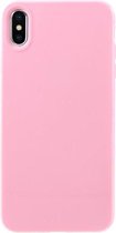 GadgetBay Flexibel TPU hoesje iPhone XS Max case - Glanzend Roze