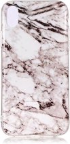 GadgetBay Marmer TPU Hoesje iPhone XS Max Case - Wit