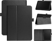 Lunso - Geschikt voor Lenovo Tab M10 Gen 1 - Stand flip Bookcase hoes - Zwart