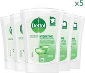 Recharge de savon pour les mains Dettol No Touch - Aloe Vera - 250 ml x5
