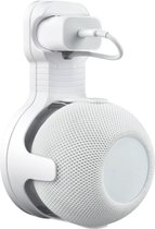 Case2go - Support adapté pour Apple HomePod Mini - Wall Mount - Support de haut-parleur pour prise - Wit