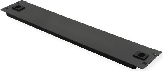 ROLINE 19" Plaque aveugle encliquetable, 2 U, RAL 9005 noir