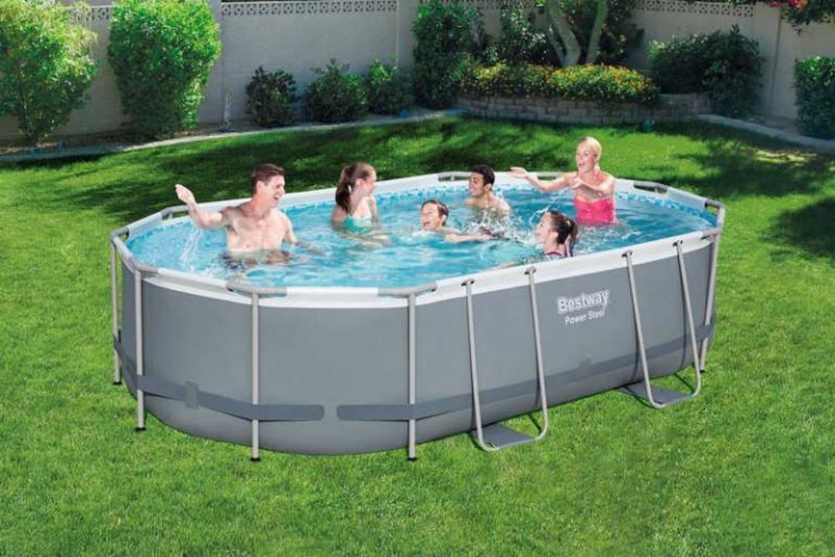 Bestway Power Steel kit piscine ovale 488x305x107 cm 56448