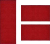 Karat Slaapkamen vloerkleed - Dynasty - Rood - 1 Loper 67 x 250 cm + 2 Loper 67 x 140 cm