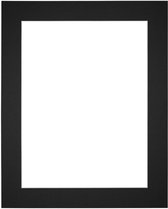 Passe-Partout Fotomaat 10x15 cm - Lijstmaat 20x25 cm - Zwart - Museumkarton - Fotolijst niet inbegrepen