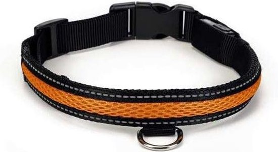 Beeztees Safety Gear halsband met USB aansluiting, Ruflo - maat XL 55-70cm