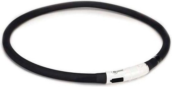 Beeztees Safety Gear Dogini - Halsband Hond - Zwart - 70 cm