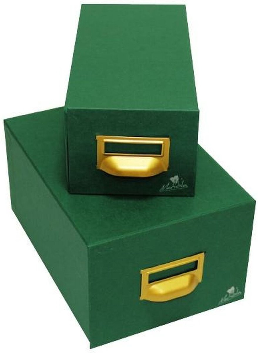 Vulbare opbergkest Mariola Groen (18 x 12,5 x 35 cm)