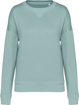 Biologische oversized damessweater 'Tencel' lange mouwen Jade Green - L