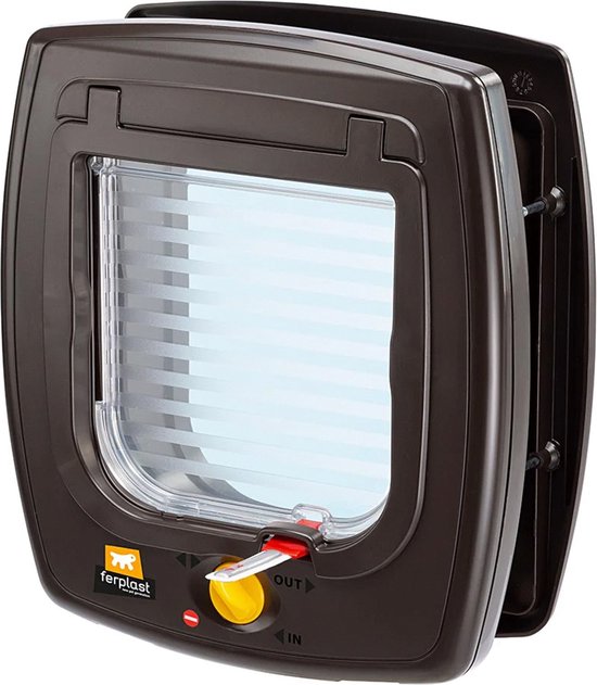Ferplast Katten- En Hondenluik Swing 5 Bruin/transparant