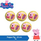 Bal - Voordeelverpakking - Peppa Pig - 23 cm - 5 stuks