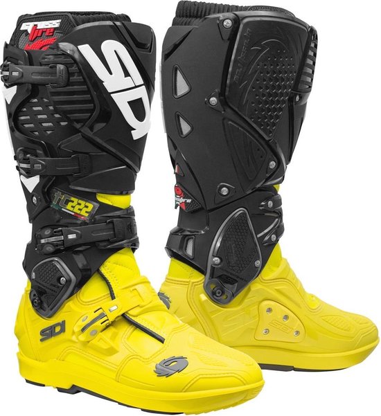 Okkernoot spiritueel eer Sidi Crosslaarzen Crossfire 3 SRS TC222 Yellow Fluo/Black-45 (EU) | bol.com