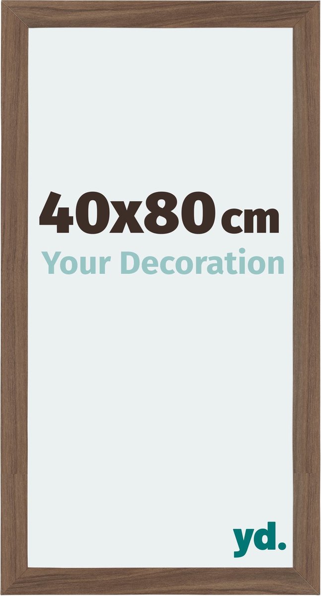 Your Decoration - Fotolijst 40x80 cm - MDF - Walnoot Donker - Mura