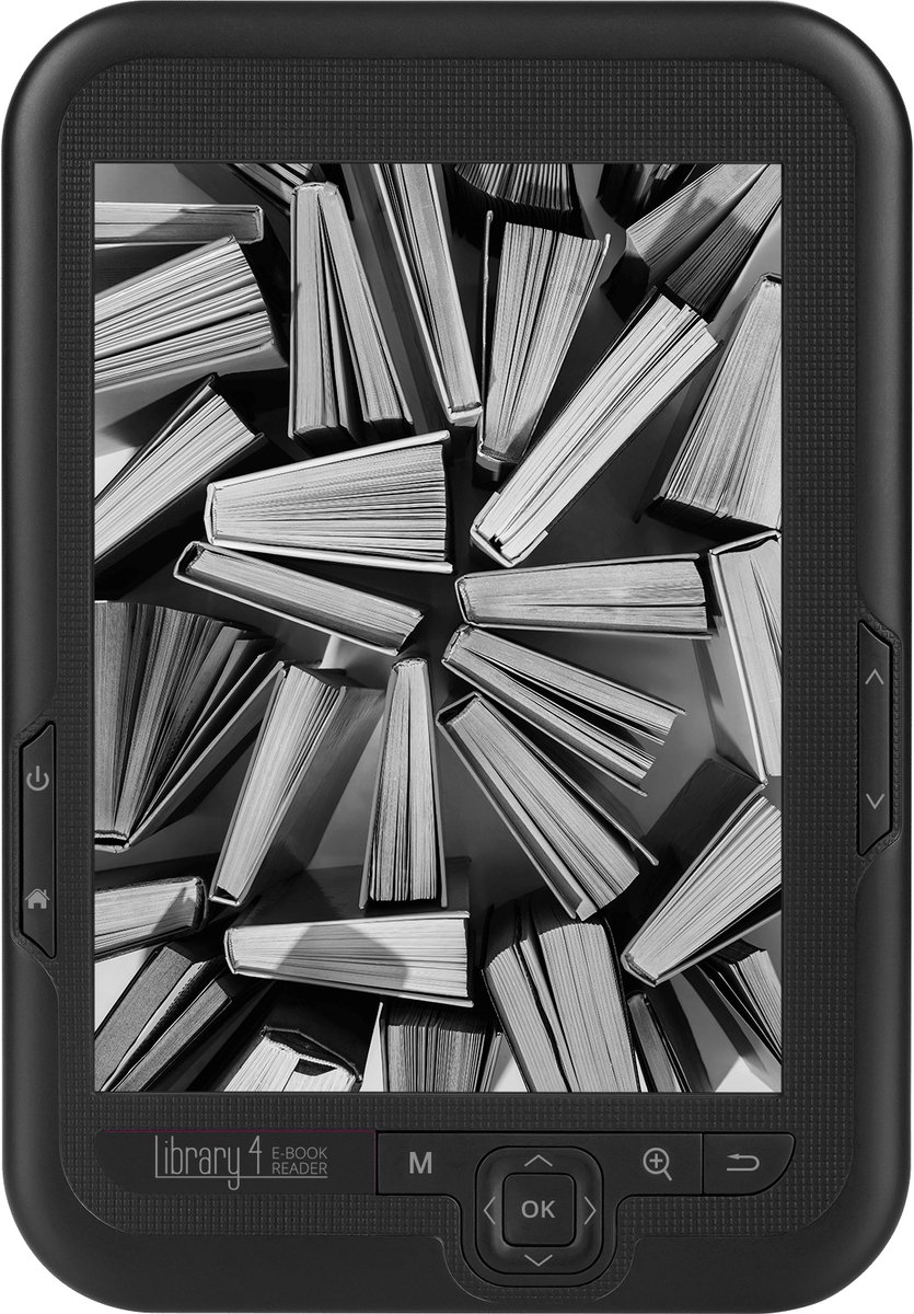 Kruger & Matz Library 4 E-reader 6-inch 8 GB inclusief beschermhoes en koptelefoon zwart