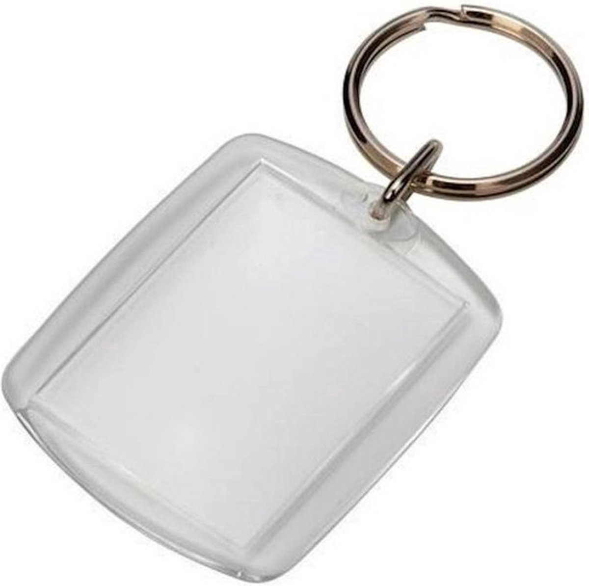Sleutelhanger Pasfoto - Plexiglas Blanco