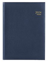 Brepols Bureau-agenda 2024 - OMEGA - LIMA - Weekoverzicht - Blauw - 21 x 29 cm