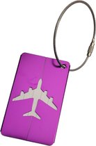 Bagage label - Kofferlabel - Reizen met het vliegtuig / bagagelabels voor koffers handig voor reizen met het vliegtuig - Paars – oDaani