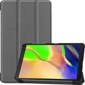 Hoesje Geschikt voor Samsung Galaxy Tab A 8.0 (2019) Hoes Case Tablet Hoesje Tri-fold - Hoes Geschikt voor Samsung Tab A 8.0 (2019) Hoesje Hard Cover Bookcase Hoes - Grijs.