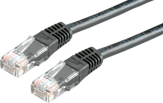 Câble de raccordement UTP de Value , Cat.6, noir 1,5 m | bol.com