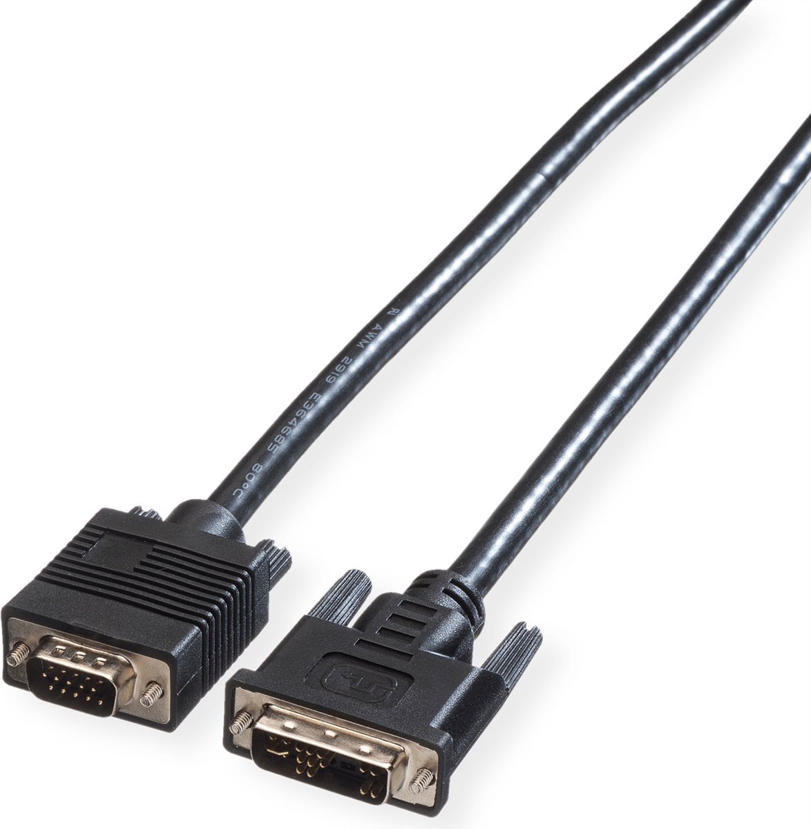 ROLINE DVI-VGA kabel, DVI (12+5) - HD15 M/M, 2 m