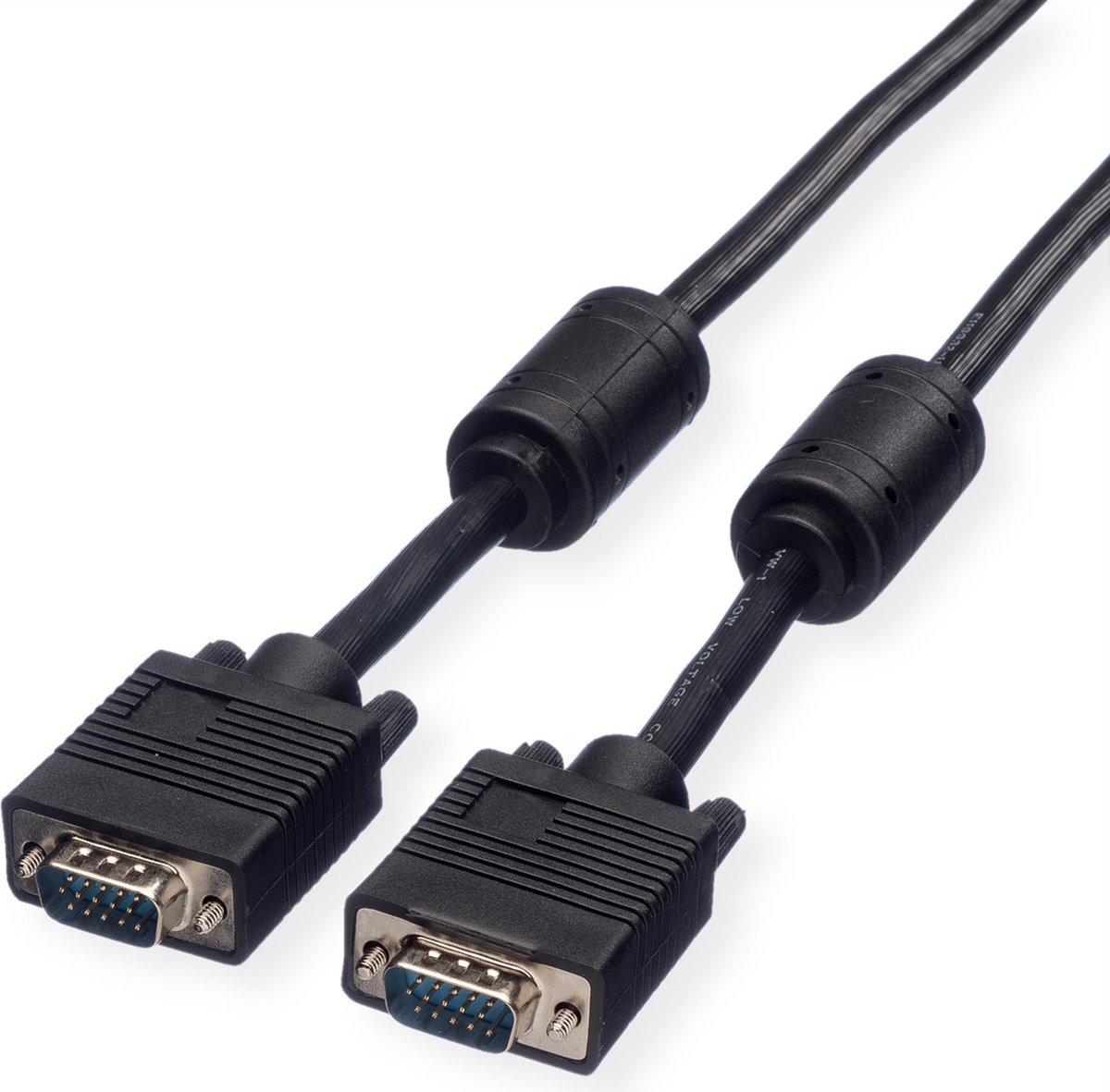 ROLINE SVGA High Quality Kabel met ferrietkernen + DDC, HD15M/M, 15pins, 6 m
