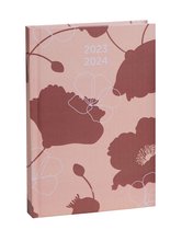 Brepols Schoolagenda 2023-2024 - BLOSSOM - Dagoverzicht - Roze - 11.5 x 16.9 cm