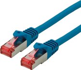 ROLINE patchkabel Cat.6 S/FTP (PiMF), componentniveau, LSOH, blauw, 1,5 m