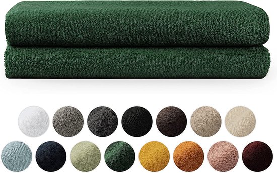 Elegant Home Handdoek - 12 stuks - Groen - 70x140