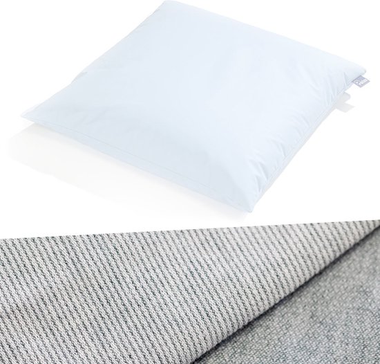 Housse pour oreiller Fico - 60 x 60 cm - Katoen/ Polyester - Doublé Gris