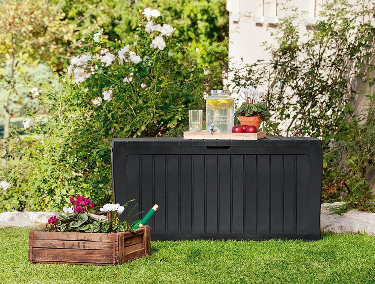 Keter Marvel Plus Coffre de rangement - 270L - 116,7x44,7x57cm - Anthracite