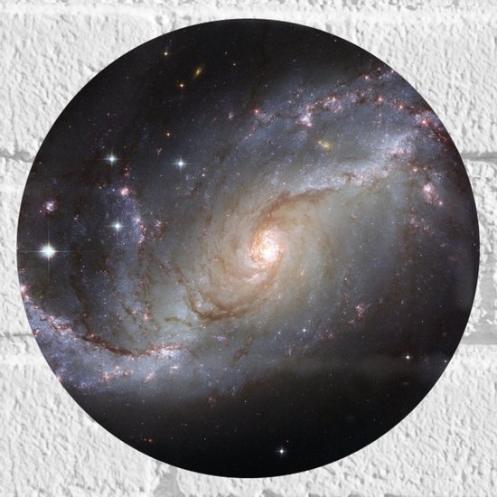 Muursticker Cirkel - Galaxy Sterrenstelsel - 20x20 cm Foto op Muursticker
