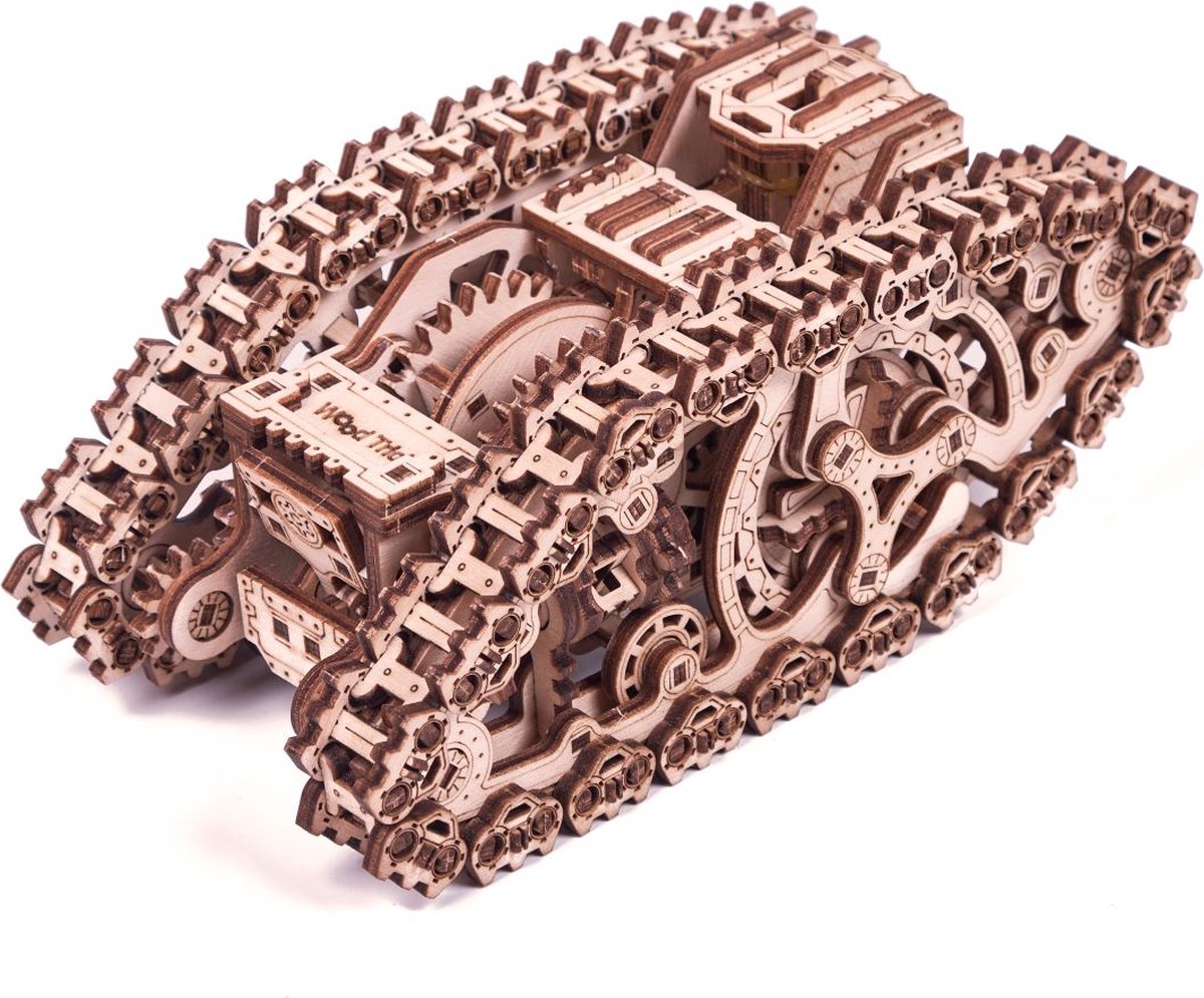 Wood Trick - Modelbouw 3D houten puzzel - Stoom tank - Steam tank (WDTK030) - 381 stuks - Geen lijm noch verf nodig! — afbeelding 4
