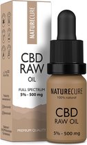 Nature Cure CBD/CBDA-olie RAW 5% - 500 mg- Full Spectrum  10 ml