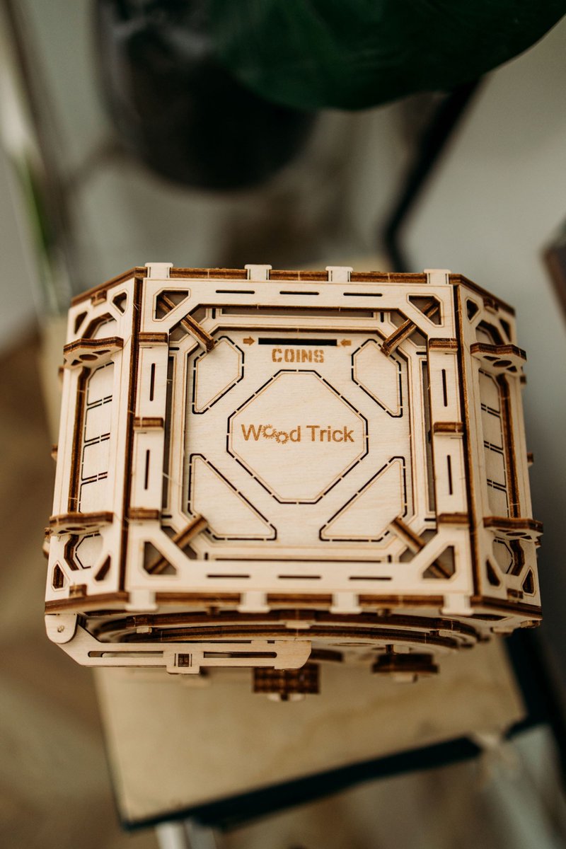 Wood Trick – Modelbouw 3D houten puzzel – Tandwiel kluis 'Geared safe' (WDTK037) – 259 stuks - Geen lijm noch verf nodig! — afbeelding 9