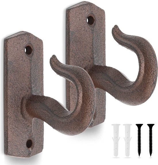 Fuxxer® Antieke haken, garderobe-, handdoek- en kledinghaken in bronsdesign, set van 5