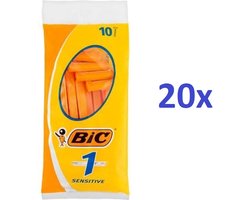 Bic 1 Sensitive Man Wegwerpscheermesjes 20x10st