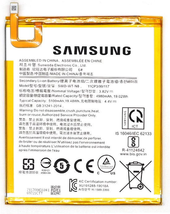 Batterie pour Samsung Galaxy Tab A 8.0 2019 T290 T295