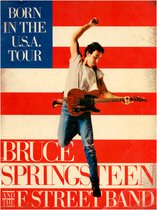 Signs-USA - Concert Sign - metaal - Bruce Springsteen - Born in USA - albumposter - 20x30 cm