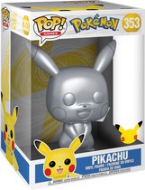 Funko POP! Games: Pokémon Pikachu 10" Metallic Vinyl Figure 25 years #353