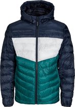 Jack & Jones - Heren Jas zomer Jje Hero Puffer Hood - Multi - Maat M