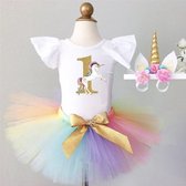 Robe Tutu d'anniversaire - Robe Princesse Licorne pour Filles 1 an - Tenue d'anniversaire - Robe Unicorn - Robe d'anniversaire Smash Cake